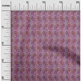 thumbnail image 2 of oneOone Viscose Chiffon Maroon Fabric Asian Ikat Craft Projects Decor Fabric Printed By The Yard 42 Inch Wide, 2 of 5