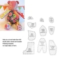 thumbnail image 3 of Bear Template Ruler Set, Acrylic Sewing Pattern for Memory Bear Making, Suitable for Sewing Enthusiasts, Acrylic, 3 of 7