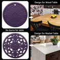thumbnail image 4 of Silicone Trivets for Hot Pots and Pans Silicone Trivet Mat Set with 3 Carved Patterns Hot Pot Holder Hot Pads Kitchen Pans and Pots Set Hot Pads Pot Holders, 4 of 4