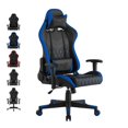thumbnail image 3 of Posh Living Kimberlyn Faux Leather Game Chair Navy, 3 of 9