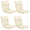Jaune Crème, variante sur Aoodor Coussins de Chaise d'Extérieur 4 Pcs 45 x 22 x 4 Pouces Coussin de Siège pour Mobilier de Patio - Gris Pâle