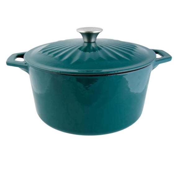 Taste of Home TF245A 5 Quart Enameled Cast Iron Dutch Oven with Lid