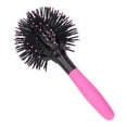thumbnail image 1 of Round Ball Detangling Hairbrush, 3D Curly Hair Comb 360 Degree Spherical Hollow Out Eliminate Tangles  For Home For Female, 1 of 8