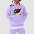 thumbnail image 2 of Kcodviy Tout-Petits Enfants Fans de Football Garçons 4T Veste Ado Chandail Joueur Sports 12 Mois Garçon Chandail à Capuchon Rétro Enfants Garçons Filles Chandail Tout-Petit Rugby Chandail à Capuchon Chandail, 2 of 6