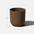 thumbnail image 2 of Veradek Pure Series Kona 15" Planter 2 Pack Espresso, 2 of 9