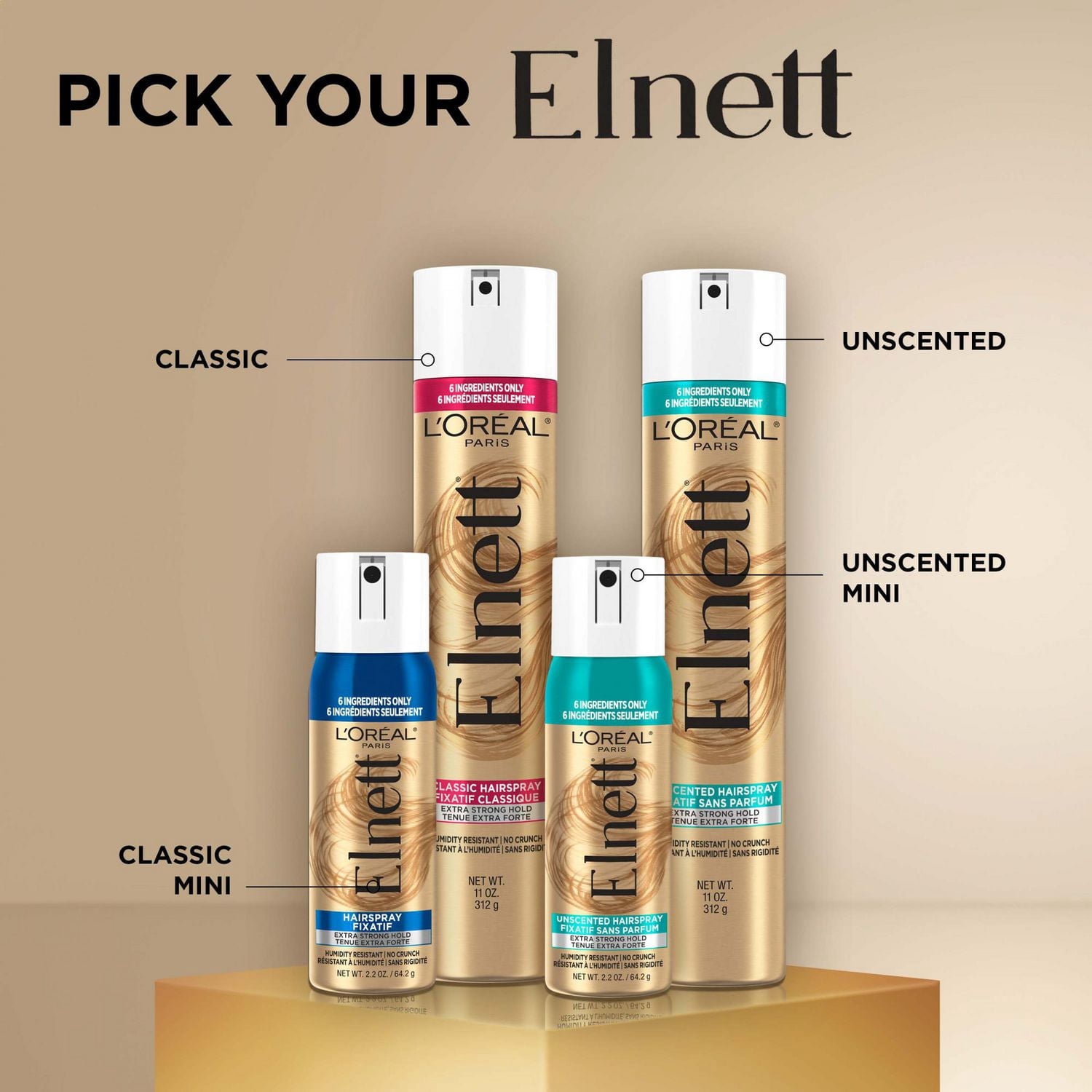 Elnett Satin Fixatif sans parfum