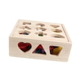 thumbnail image 4 of Siruishop Wooden Shape Sorting Box Classic Blocks Threading Toy for Children Kids Baby 21 Holes, 4 of 8