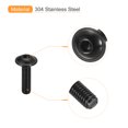 thumbnail image 4 of Unique Bargains Flanged Button Head Socket Cap Screws, 50 Pack M5x18mm 304 Stainless Steel Bolts, 4 of 5