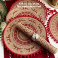 thumbnail image 1 of Aodebiao Napperon Rond Tissé Festif Tapis de Table des Fêtes Résistant à la Chaleur Facile à Nettoyer Réutilisable Décoration de Souper de Noël Fête Cuisine Salle à Manger Protection, 1 of 7