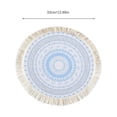 thumbnail image 3 of Light Bohemian Woven Placemat Pad with Tassel Heat Insulation for Kitchen Table and Everyday Use, 3 of 7