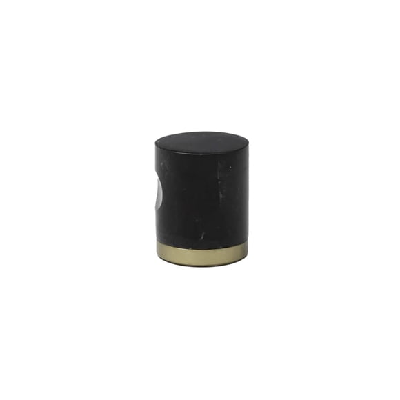 Marquina Marble & Brass Knobs 10 Piece Set