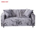 thumbnail image 1 of Soft Elastic Universal Sofa Cover Breathable Wear-resistant Printed Slipcover Protector Single Marble Grey, 1 of 7