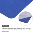 thumbnail image 4 of Uxcell 6 Pcs Iron on Patches Fabric Repair Patches for Clothes Blue, 4 of 6
