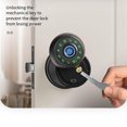 thumbnail image 2 of mmirethe 2pcs/set Door Lock With Keypad Fast Security Double Unlocking Method Of Semiconductor Fingerprint black, 2 of 6