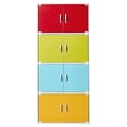 thumbnail image 3 of Hodedah HID 44 Armoire de Rangement Fermée à 8 Portes pour la Maison et le Bureau, Rainbow, 3 of 8