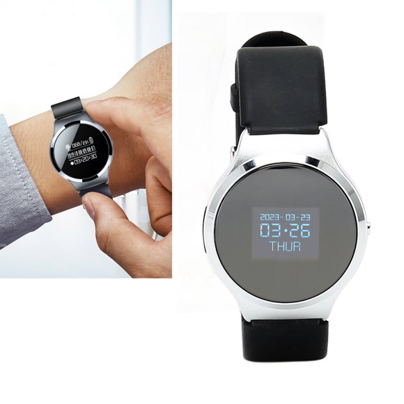HD Voice Activated Recorder Watch, Long Battery Life, File Encryption, Time Chip, 360 Recording, MP3 Function, Auto Save, 110mAh Battery, ABS Material