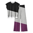 thumbnail image 1 of Blouses pour Femmes Mode Décontractée Sans Manches devant Dos Court Ensemble Haut et Pantalon, 1 of 1