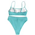 thumbnail image 5 of Womens High Waisted Swimsuits Bottom Padded Bathing Suits Bikini Sets Top Two Piece Swimwear Swimwears Tankinis Set L, 5 of 5
