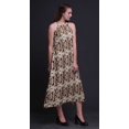 thumbnail image 3 of Bimba Robe de Plage Teinture sur Nœuds pour Femmes, Imprimée, Dos Nu, Longue, à Col Licou, Rayondress - Grand, 3 of 6