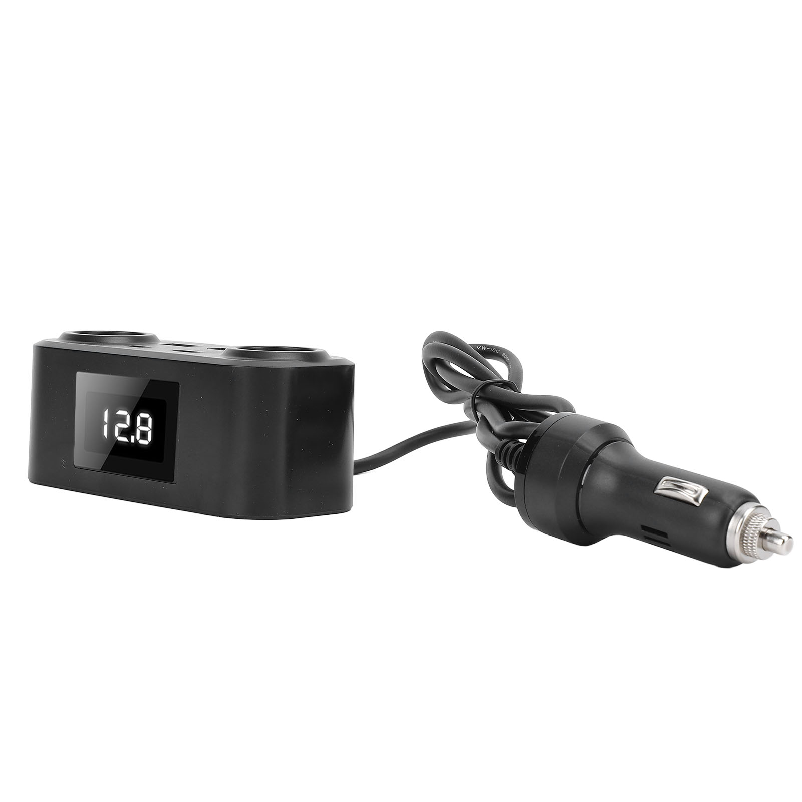 Car Charger Adapter, Fireproof PC 100W Intelligent Digital Display Car Cigarette Lighter Power Adapter  for Cars for