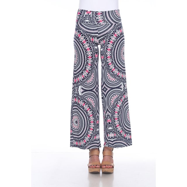 White Mark Pantalon Palazzo Imprimé pour Femmes