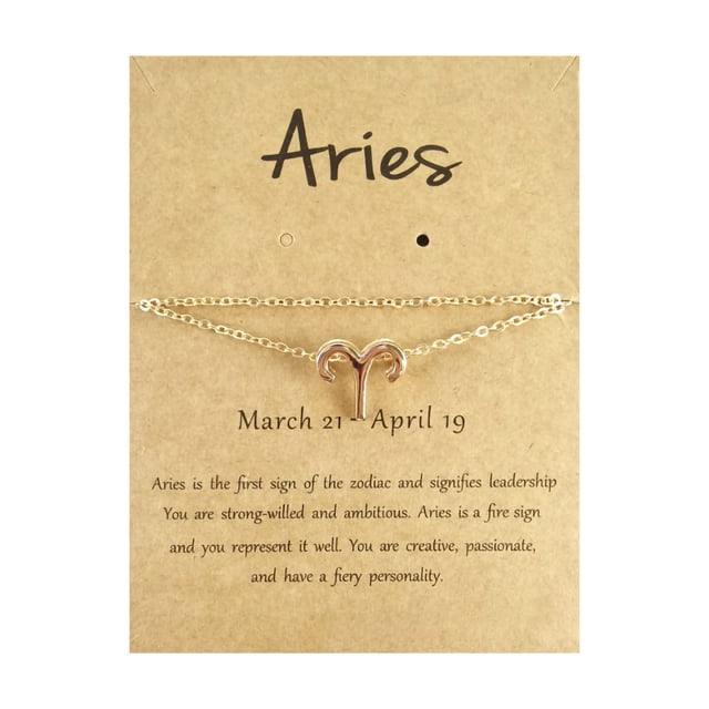 EGNMCR Twelve Constellation Anklet Alloy 12 Constellation Card Anklet a Anklet