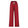 thumbnail image 4 of Pants for Women, Womens Fashionable Striped Printed Drawstring Wide Leg Pants, 4 of 4