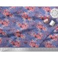 thumbnail image 3 of Soimoi Georgette Viscose Fabric Leaves & Tulip Flower Decor Fabric Printed Yard 42 Inch Wide, 3 of 3