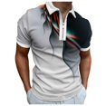thumbnail image 5 of BOBOGOJP Polos Polo pour Homme à Manches Courtes Chemise Cargo Tactique Militaire Chandail Extérieur (Rouge,m), 5 of 5