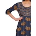 thumbnail image 3 of Moomaya Kurti Ligne A pour Femmes Kurti Longue Imprimée Robe Haut Indien pour Femmes, 3 of 5