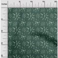 thumbnail image 2 of oneOone Tissu Cambric Coton Vert Sarcelle Foncé Matériel de Robe de Mer Tissu Imprimé Tissu au Mètre 56 Pouces de Large, 2 of 4