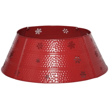 HOMCOM 26" Christmas Tree Collar Xmas Tree Round Ring Skirt Holiday Decor