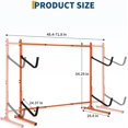 thumbnail image 3 of Freestanding Kayak Storage Rack - Adjustable 2 Tier Heavy Duty Steel Organizer for Kayaks Paddle Boards Canoes and Surfboards, 3 of 7
