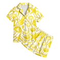 thumbnail image 4 of Ensemble de Pyjama 2 Pcs pour Enfants Imprimé Graphique Chemise à Manches Courtes et Shorts, 4 of 4