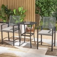 thumbnail image 2 of Outsunny Ensemble de Bar en Osier d'Extérieur 3 Pcs, Ensemble de Bar Bistro Classique, 2 of 10