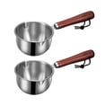 thumbnail image 1 of Casserole en Acier Inoxydable, Mini Casserole pour Réchauffer le Lait, Faire Fondre le Chocolat, Sauces, Répartition Uniforme de la Chaleur, Casserole de Cuisine Durable avec Poignée, Mesure de l'Huile, 1 of 9