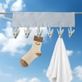 thumbnail image 5 of Clearance! KITTEHIGM Solid Color Portable Fabric Clothes Hanger For Business Trips Foldable Clothes Drying Clip For Wardrobe Socks Hats Storage Clothes Clip Calf Stretch Box Today’S Deals, 5 of 5