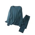 thumbnail image 1 of Timegard Ensembles de Pyjamas pour Femmes 2 Pcs Haut à Manches Longues à Col Rond et Pantalon Tenues de Pjs d'Automne Confortables et Douces, 1 of 6