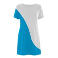 thumbnail image 3 of Birdeem Womens Casual Color-Blocking Printed Short-Sleeved Round-Neck Dress, 3 of 5