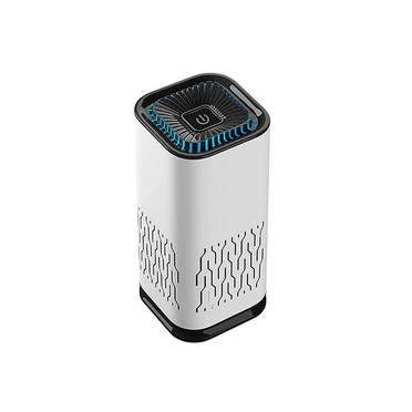 White Car Air Purifier Ionizer, 3 Million Negative Ions for Smokers, 36dB Quiet Portable Ionic Air Purifiers for Room Removes Dust Pet Odors Pollen Household Small Fresh Air Maker