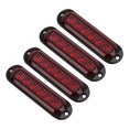 thumbnail image 4 of Truck Side Lights Side Marker Lights Side Marker Lights For Trucks Car Strobe Light Truck Emergency Flash Light 4Pcs Truck Side Lights High Brightness 90LM IP65 Waterproof 6 LEDs, 4 of 8