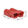thumbnail image 3 of Unique Bargains 6 Gauge Battery Quick Connect Disconnect 50A Wire Connector for Winch Auto Car Trailer Driver Red, 2pcs, 3 of 5