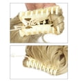 thumbnail image 4 of Perruque Bouclée pour Femme Queue de Cheval avec Pince Griffe Extension de Cheveux Ondulés de 22 Pouces de Long Perruques en Fibre Synthétique Résistantes à la Chaleur Prise Forte et Fixation Sécurisée, 4 of 7