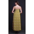 thumbnail image 4 of Bimba Robe Longue Maxi d'Été à Imprimé à Col en V pour Femmes, Tenue de Villégiature de Vacances - Grand, 4 of 6