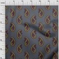 thumbnail image 2 of oneOone Cotton Silk Fabric Paisley Block Print Fabric BTY 42 Inch Wide, 2 of 4
