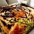 thumbnail image 4 of JML Couverture en Molleton Peluche Douce pour Lit Grand 75"x87 Pouces 5 Lb, Couverture Raschel 2 Plis Tiger, 4 of 7