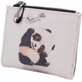 thumbnail image 1 of Ladies Cartoon Cute Zippered Wallet Short Wallet Small Coin Purse Card Holder Panda, 1 of 5