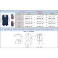 thumbnail image 2 of Men's Retro Double Breasted Vest - Fashionable Solid Color Suit Waistcoat, Polyester for Work/Wedding Events, 2 of 2