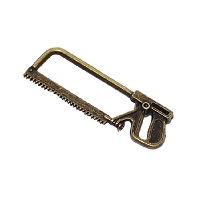 Milaget Mini 1/12 1/6 Dollhouse Saw Model Miniature Outdoor Tools Small Bronze