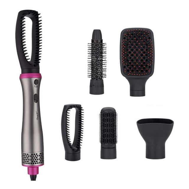 Youkk 5 In 1 Multifunction Hot Air Brush Kit Comb Negative Lonic Eliminate Frizzing Hair Styling Comb